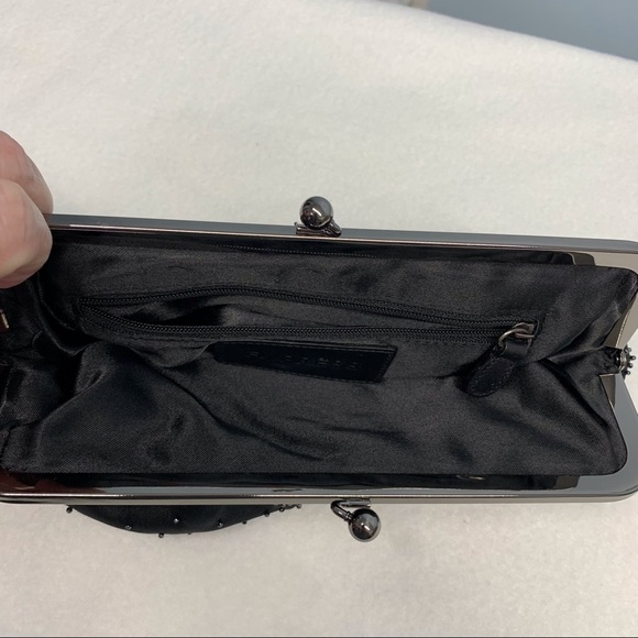 Express black beaded clutch in EUC - Picture 4 of 7